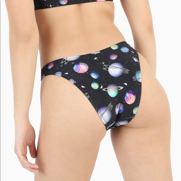 1 x XL Blackmilk PAPER UNIVERSE CHEEKY BIKINI BOTTOM - LIMITED - Picture 5 of 8